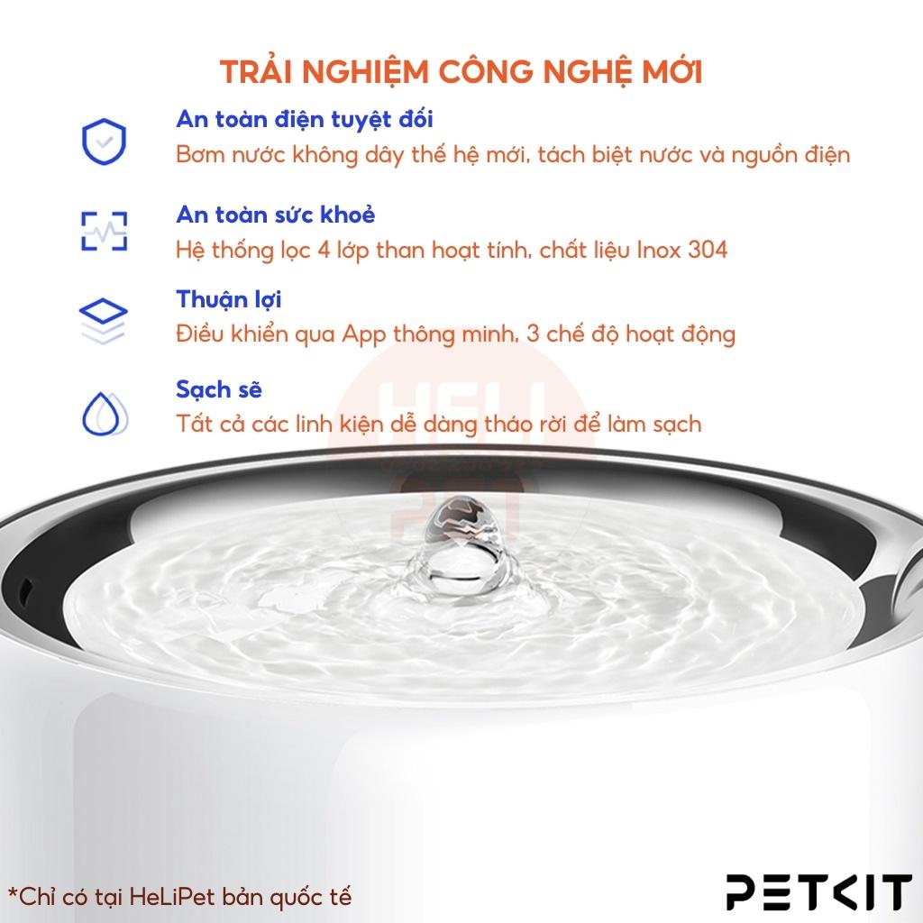 Đài Phun Nước, Máy Lọc Nước Cho Thú Cưng Petkit Eversweet 3 Pro UVC Thế Hệ Thứ 7 - HeLiPet