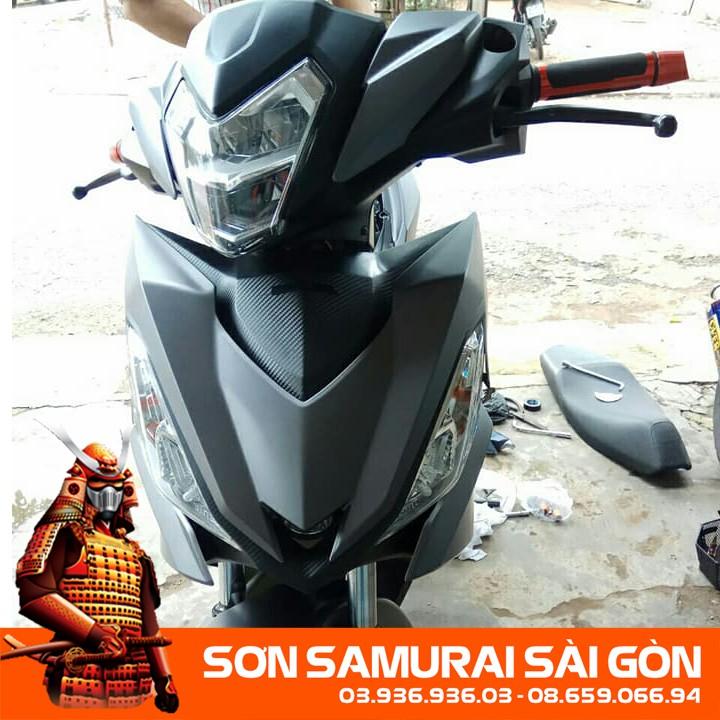 Sơn SAMURAI KUROBUSHI K414* MÀU XÁM KIM LOẠI chính hãng dành cho xe máy