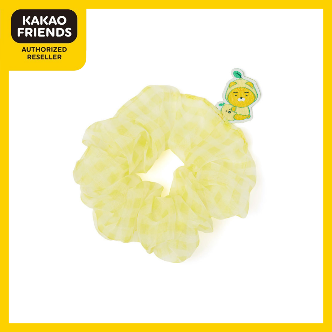 Dây Chun Buộc Tóc Lemon Terrace Ryan Kakao Friends Chính Hãng