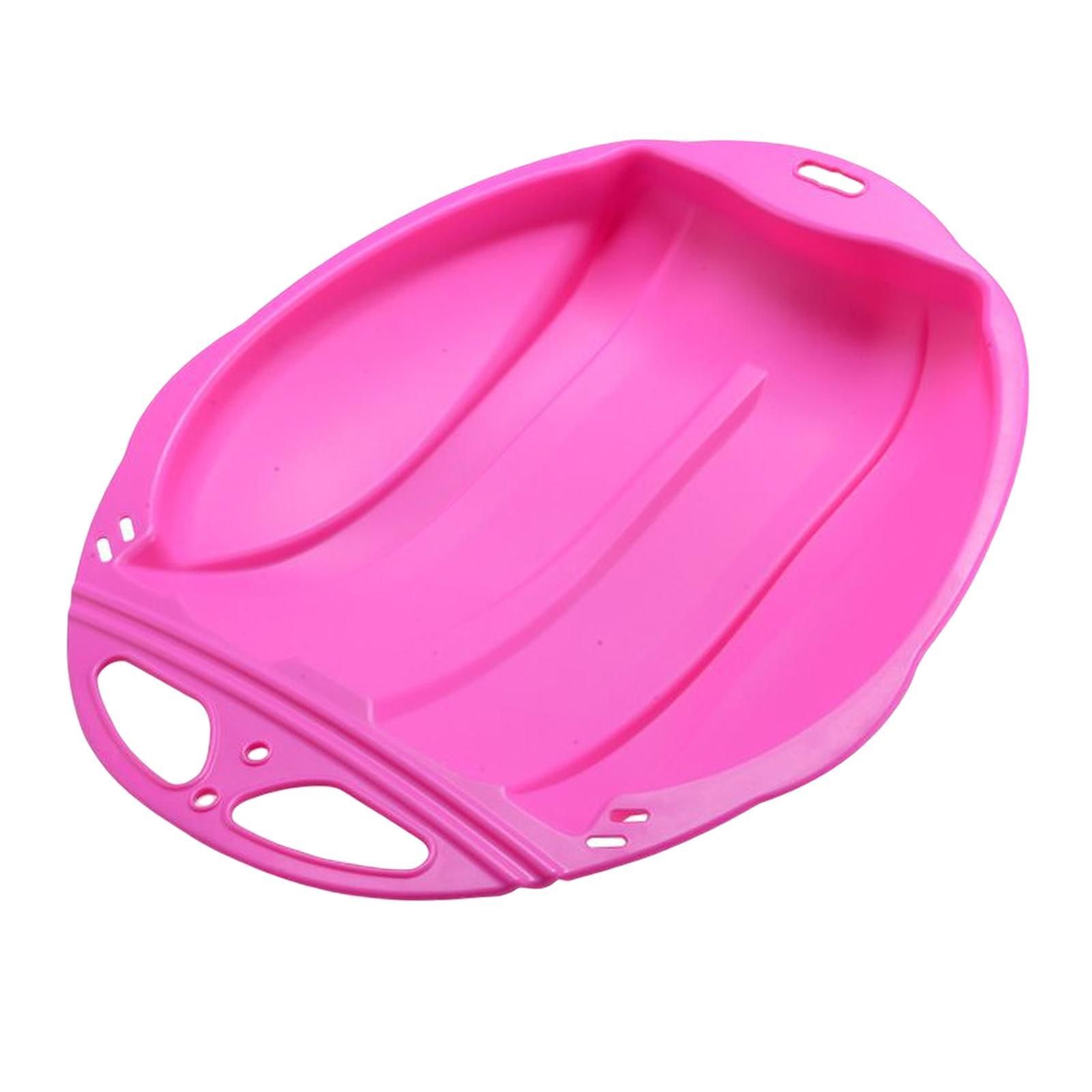 Portable Kids Snow Sled Sledge Toboggan Downhill Skiing Board Outdoor Luge Sleigh for Boys Gift