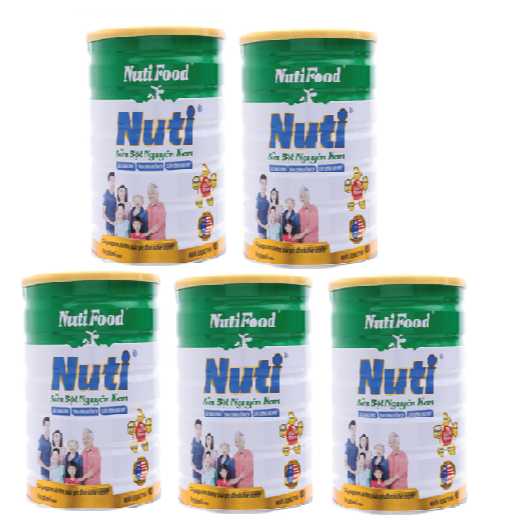 COMBO 04 hộp Sữa bột Nguyên kem Nutifood giành cho cả gia đình-&gt; Tặng ngay khăn đang năng mềm mịn