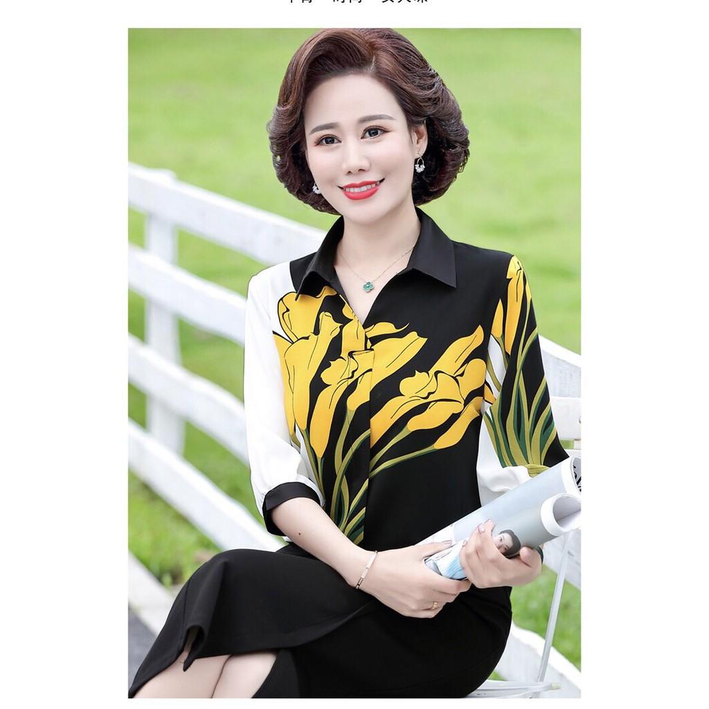 Áo sơ mi trung niên họa tiết cao cấp - thời trang bigadela n09-621