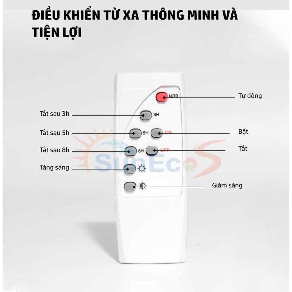 Đèn năng lượng mặt trời 300W Suneco, đèn pha led năng lượng mặt trời, chống nước IP67, Bảo hành 24T, Tặng kèm áo Suneco