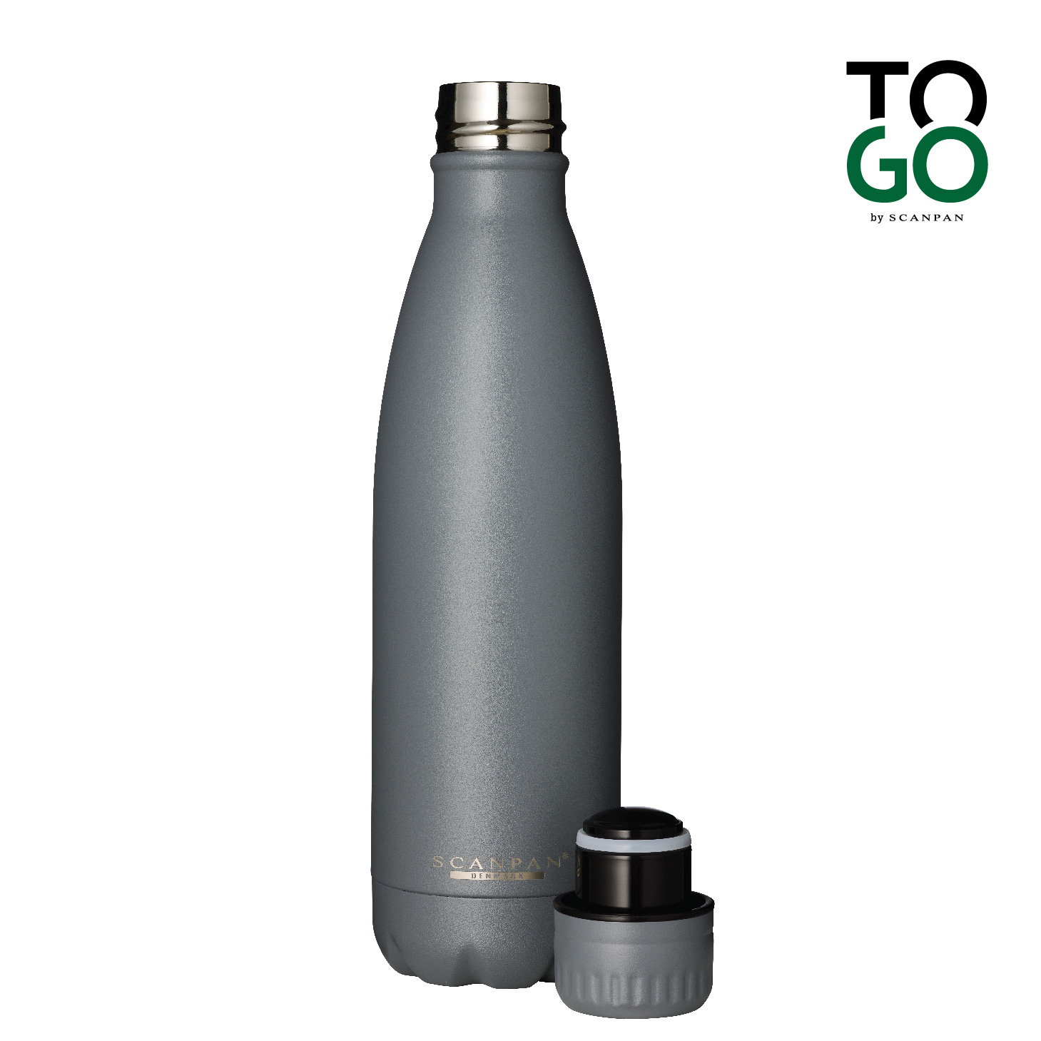 Bình giữ nhiệt Scanpan To Go 500ml màu xám - 51000116 - Hàng chính hãng