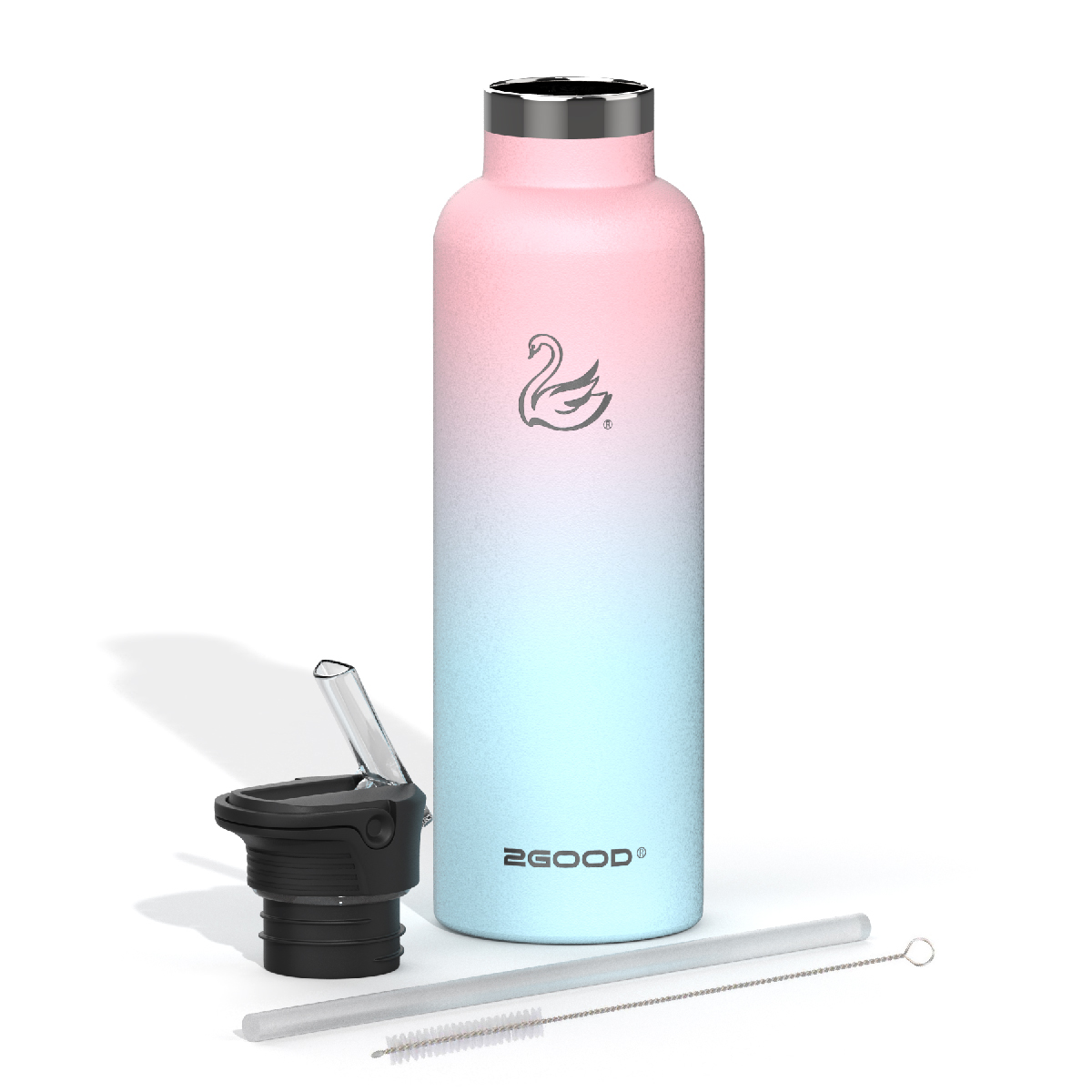 Bình Giữ Nhiệt 2GOOD FLASK SM-02 Combo 2 Nắp (621ml) - Hàng Chính Hãng