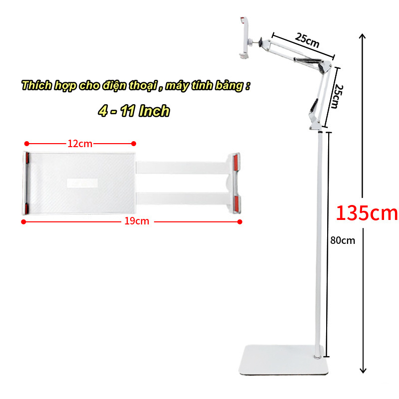 Giá Đỡ Dành Cho Người Lười Đặt Sàn White Storm - Home and Garden