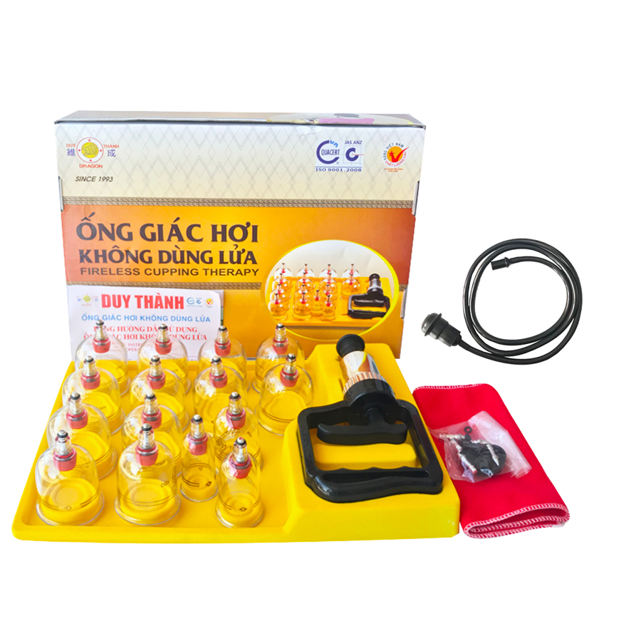 BỘ GIÁC HƠI KHÔNG DÙNG LỬA YGH03 15 LY GIÁC TẶNG KÈM GIÂY NỐI TỰ GIÁC