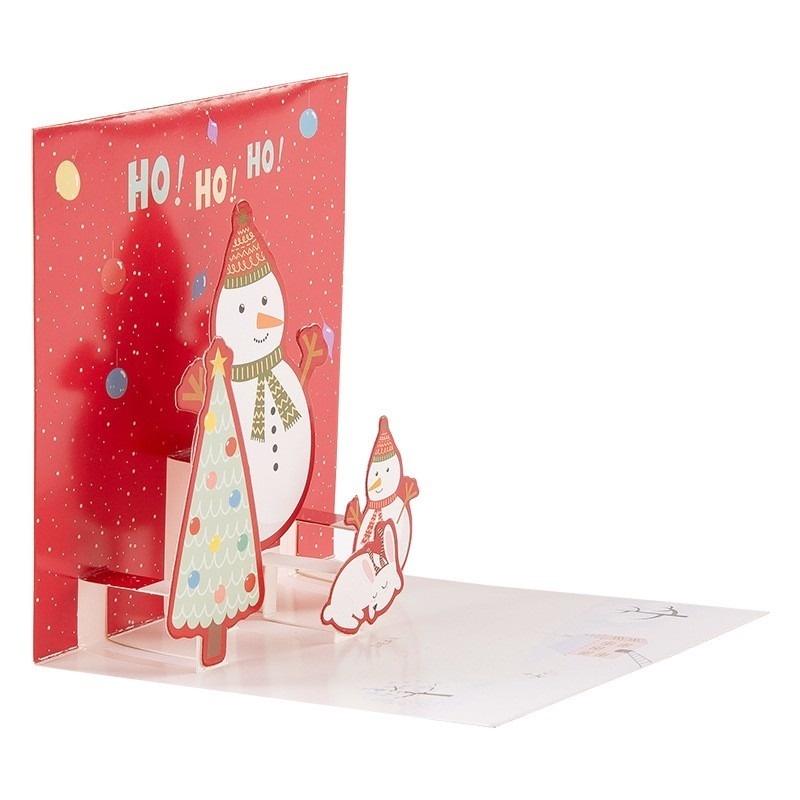 Thiệp giáng sinh 3D hình ông già Noel
