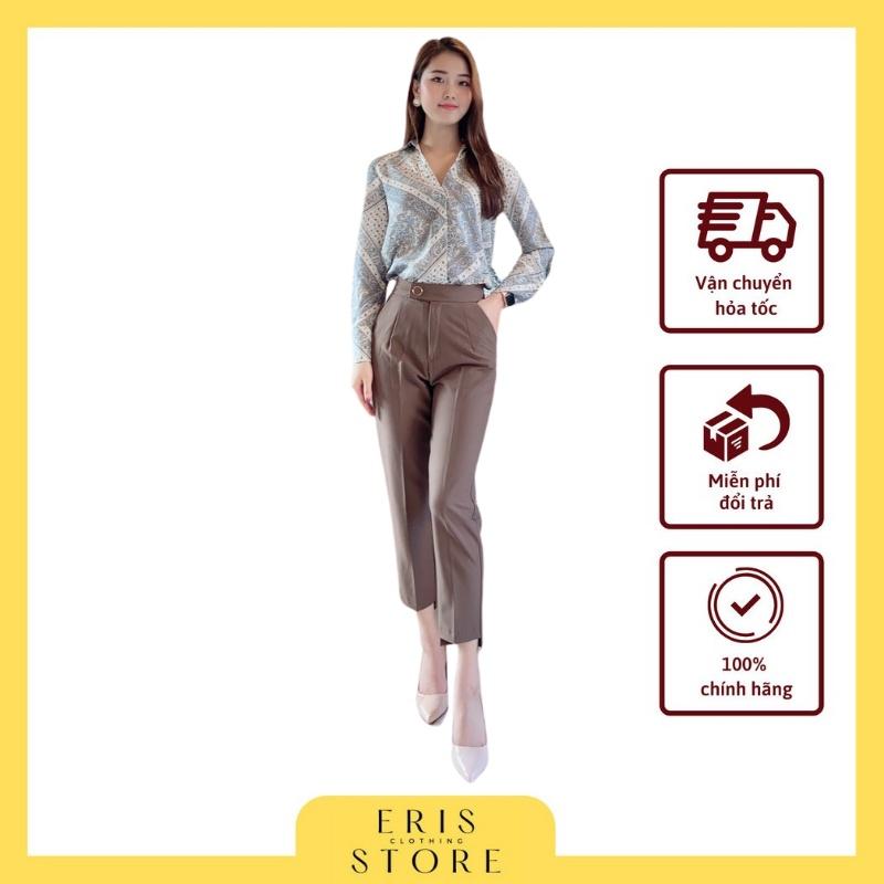 Quần baggy đai tròn gấu lệch ERIS