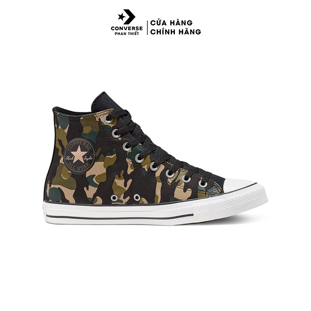 Giày sneakers Converse Camo vải canvas chính hãng full box Chuck Taylor All Star Wordmark - 166232C