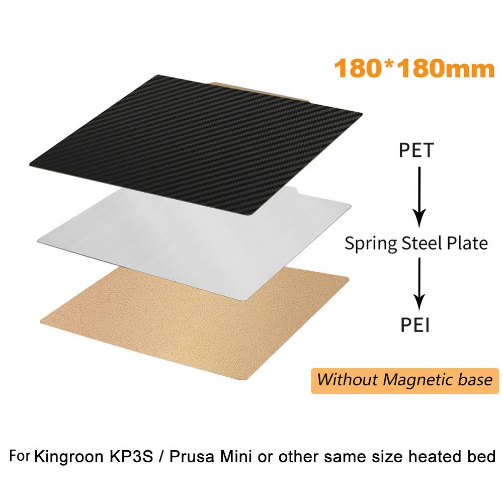 Tấm thép PEI PEI SPROT TUYỆT VỜI PEI Tấm xây dựng từ tính 180/220/235/310/350 Giường nóng 3D Máy in 3D Ender 3 Nâng cấp Ender5