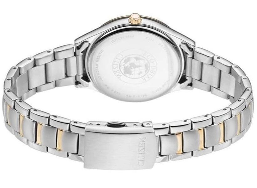 Đồng Hồ Nữ Citizen Đính Đá Swarovski Dây Thép Không Gỉ EO1184-81D - Mặt Xà Cừ