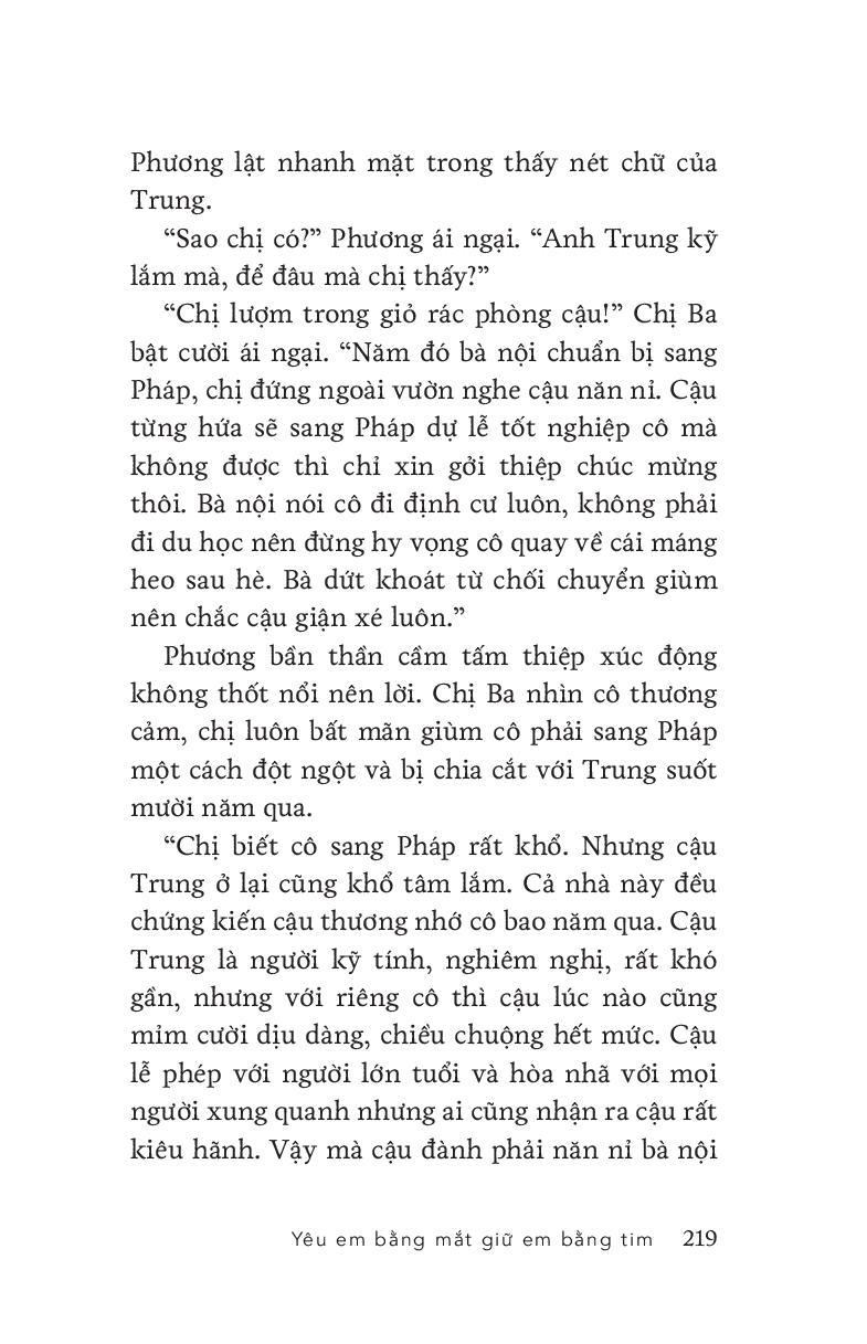 Yêu Em Bằng Mắt, Giữ Em Bằng Tim - Tặng Kèm Chữ Ký Tác Giả