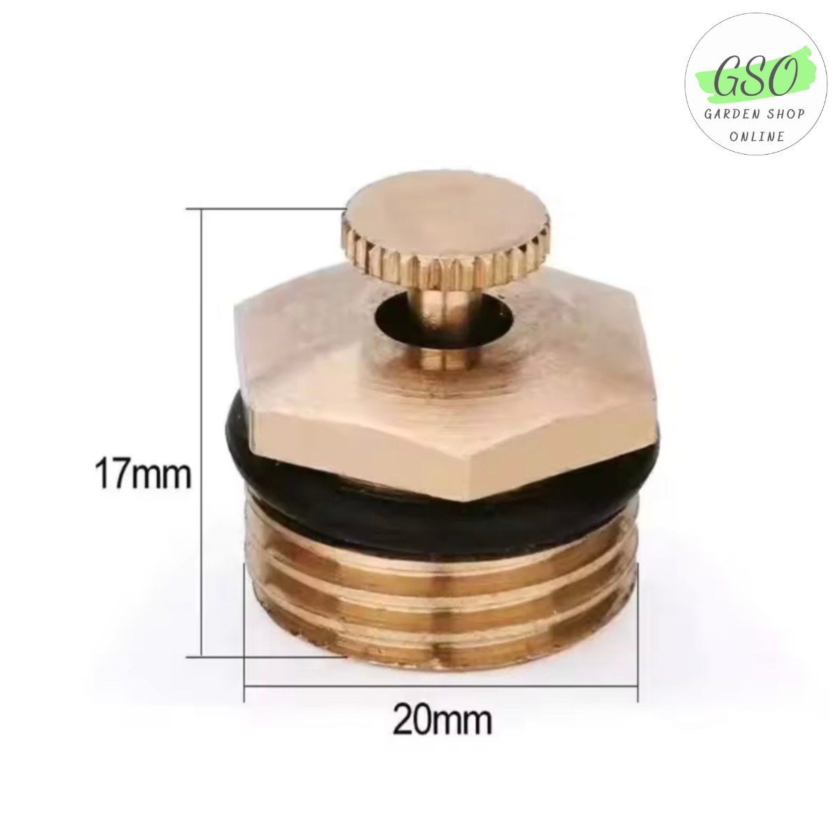 Béc tưới cây bằng đồng nguyên chất hình cánh quạt bán kính lên tới 6-8 mét