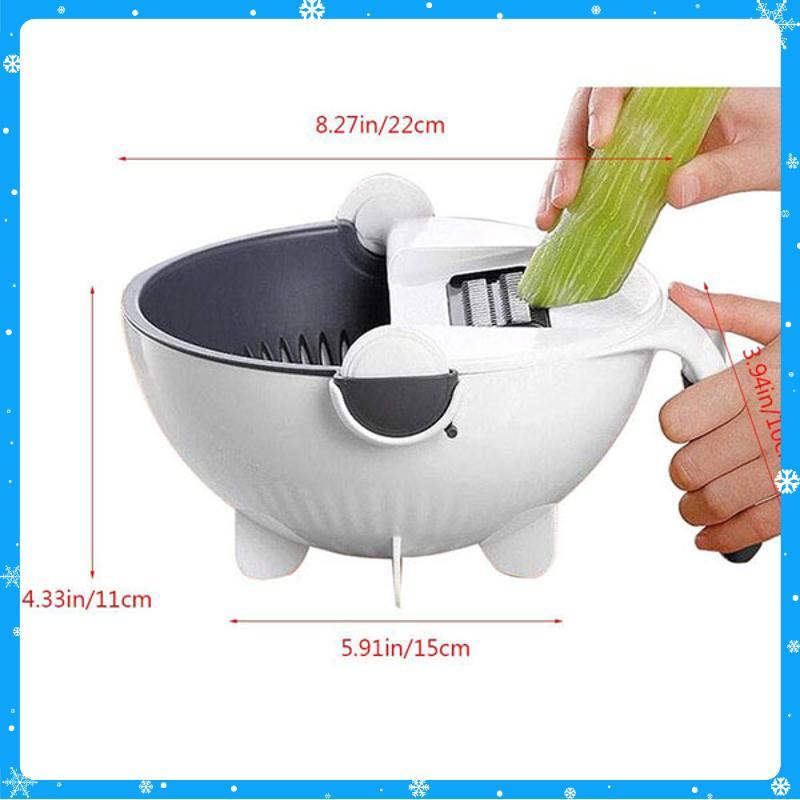 Bộ dụng cụ nạo rau củ quả đa năng 9 trong 1 kèm rổ đựng đa năng tiện dụng - Hàng Chất Lượng