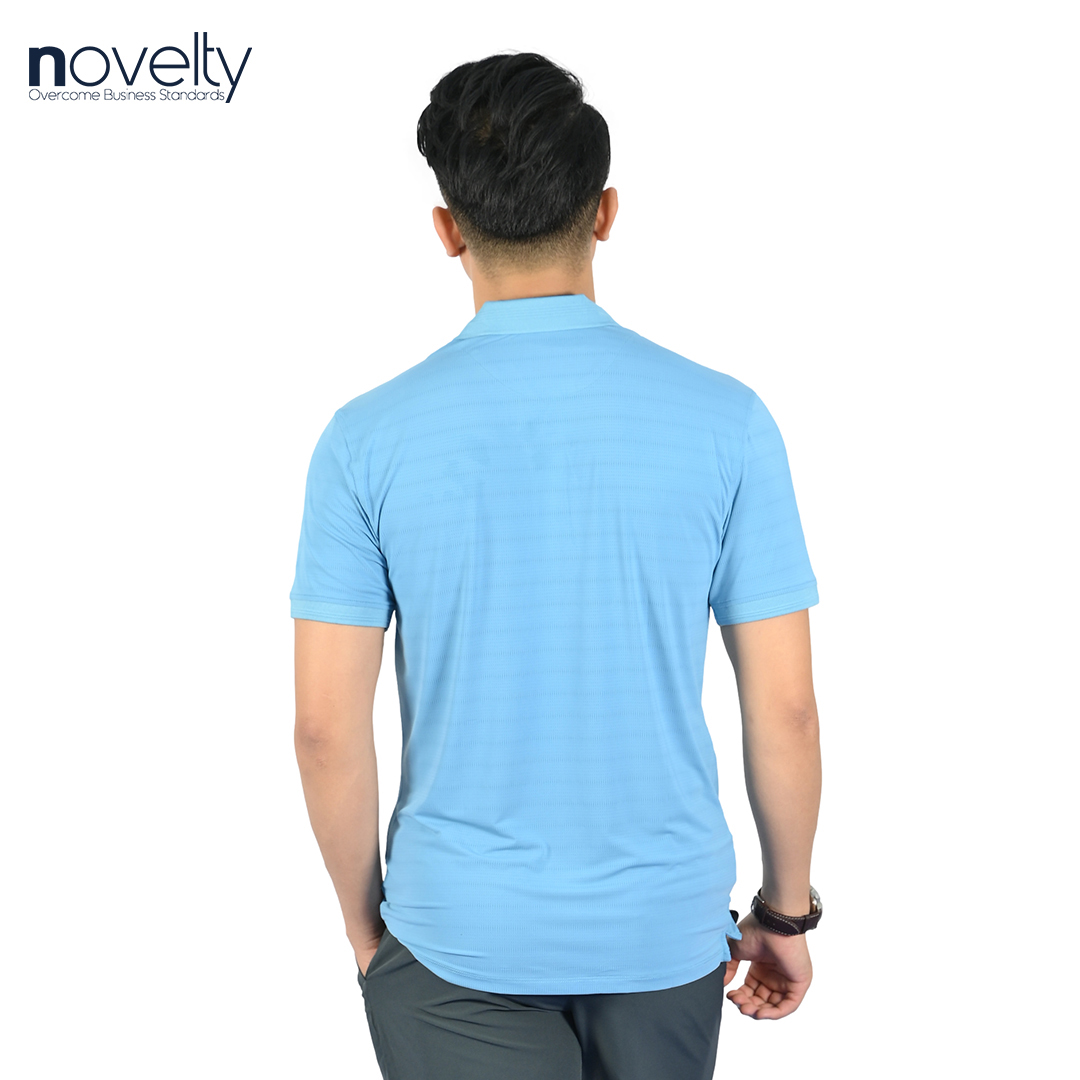 Áo thun Polo nam Novelty 210060 màu xanh da trời