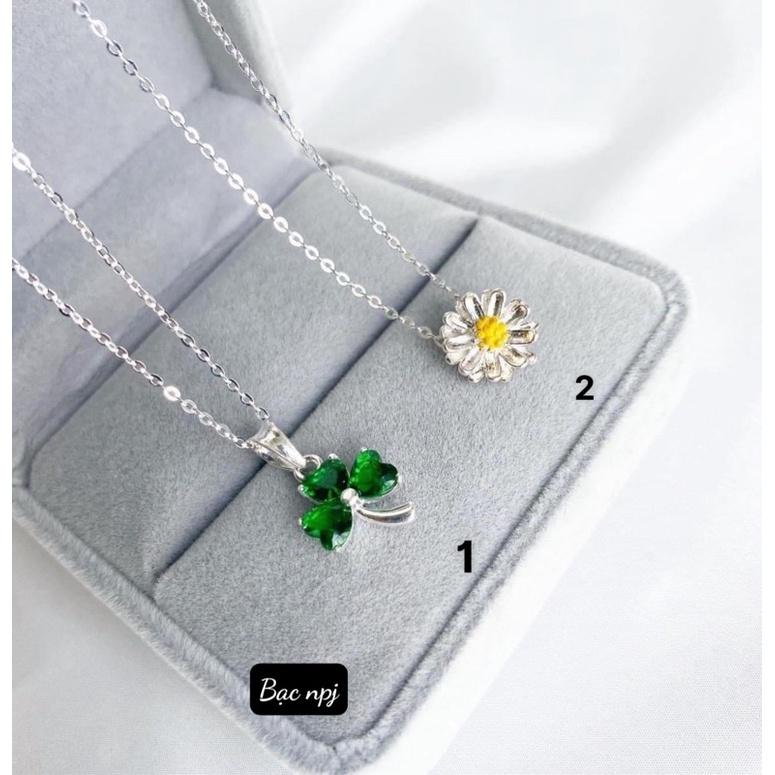 Dây chuyền nữ Bạc xinh , vòng cổ Bạc ta giá rẻ- Bạc npj