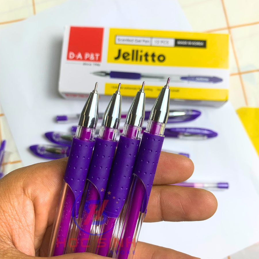 Hộp 12 Cây Bút Gel Cao Cấp Jellitto 0.4mm Hàn Quốc