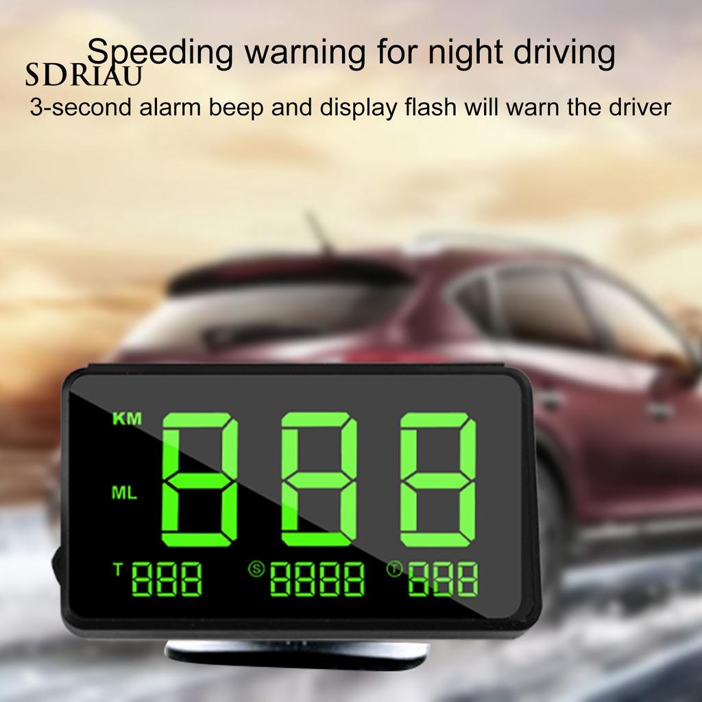 *QCDZ* GPS Speedometer Large Screen Speeding Alarm System ABS Digital Auto Odometer for Car