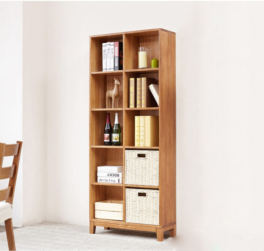 Giá sách gỗ công nghiệp thiết kế đẹp hiện đại