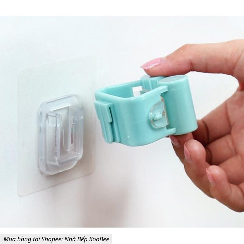 Móc treo cây lau nhà, treo chổi, cọ toilet chắc chắn siêu dính - Móc treo chịu lực KooBee