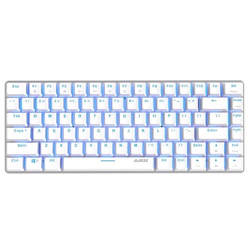 Bàn phím cơ mini dây rời 82 phím Ajazz AK33 Led RGB - BLUE SWICTH, bảng kim loại cao cấp Có Phần Mềm Tùy Chỉnh Riêng - Hàng chính hãng