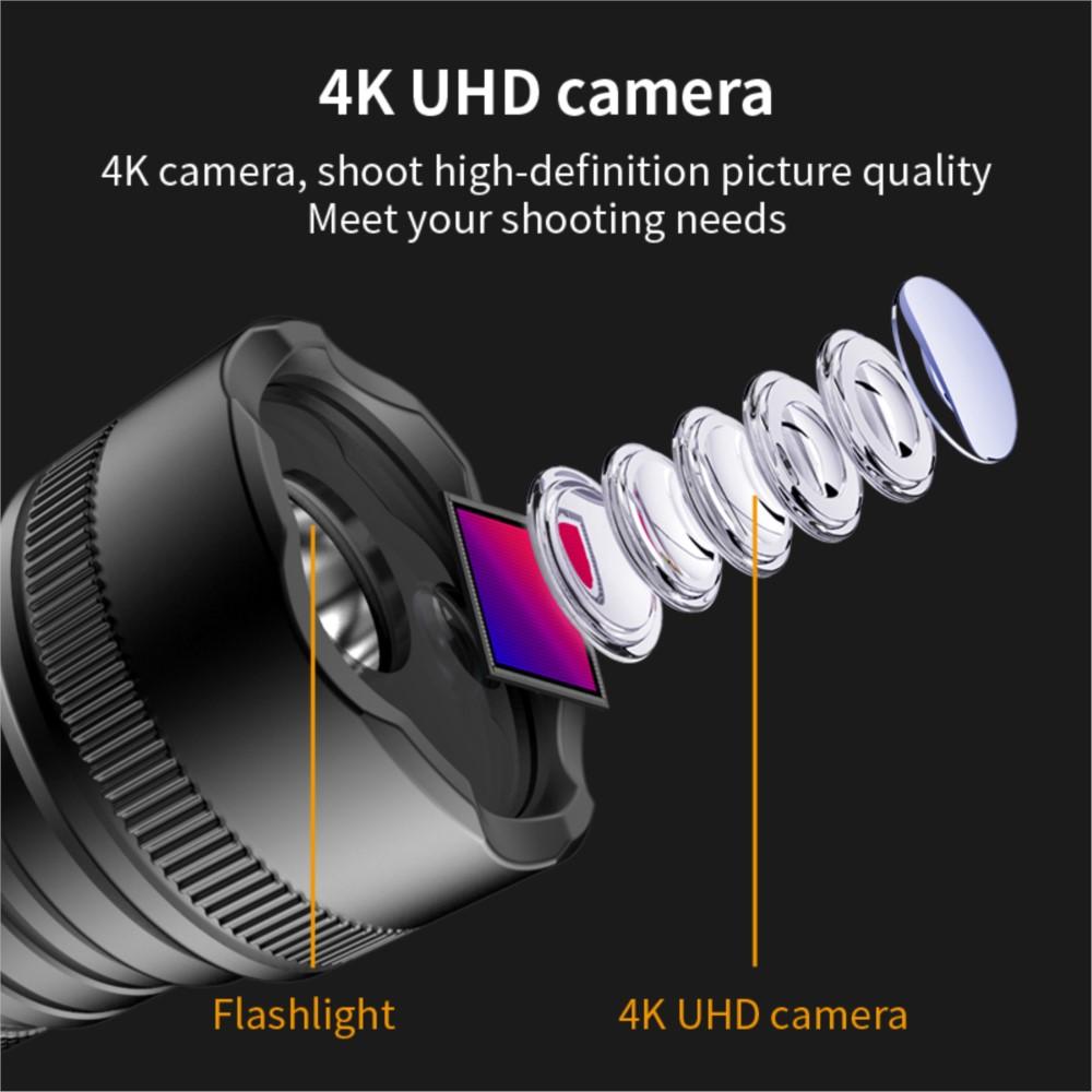 Camera hành động không gắn bóng không thấm nước ngoài trời DV 4K với LED Hỗ trợ Light Night Vision Lighting Cycling MC66B