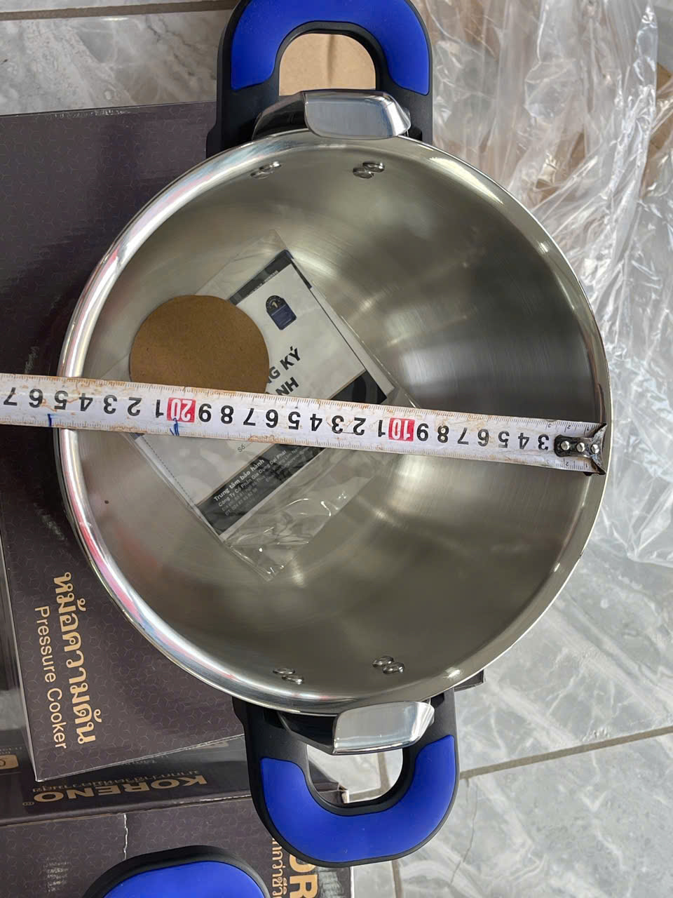 Nồi áp suất inox 304, chống nổ, dùng cho bếp từ bếp ga bếp hồng ngoại dung tích 6 lít và 8 lít hàng chính hãng