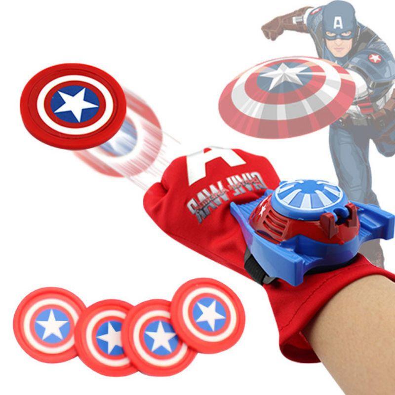 (Có sẵn) Đồ chơi găng tay siêu nhân siêu anh hùng người nhện bắn đĩa cho bé trai