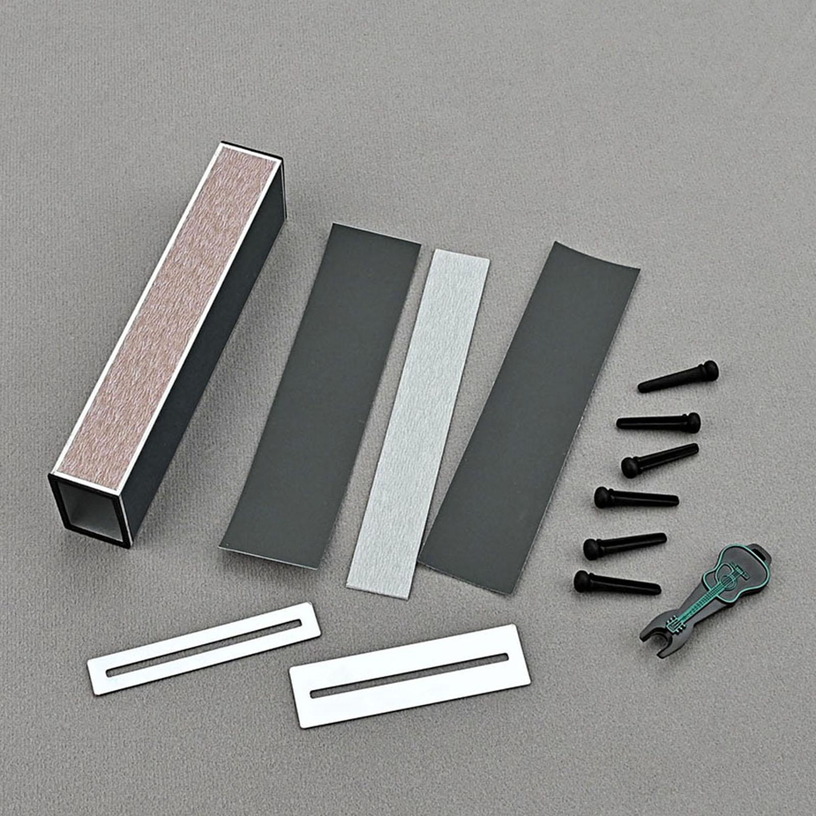 Guitar Fret Crowning Dressing File Luthier String Fret Repairing With Sleeve