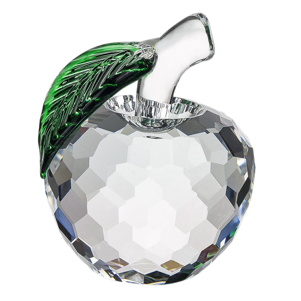 4x5.5cm Colorful Crystal Apple Handcraft Christmas Eve Souvenir