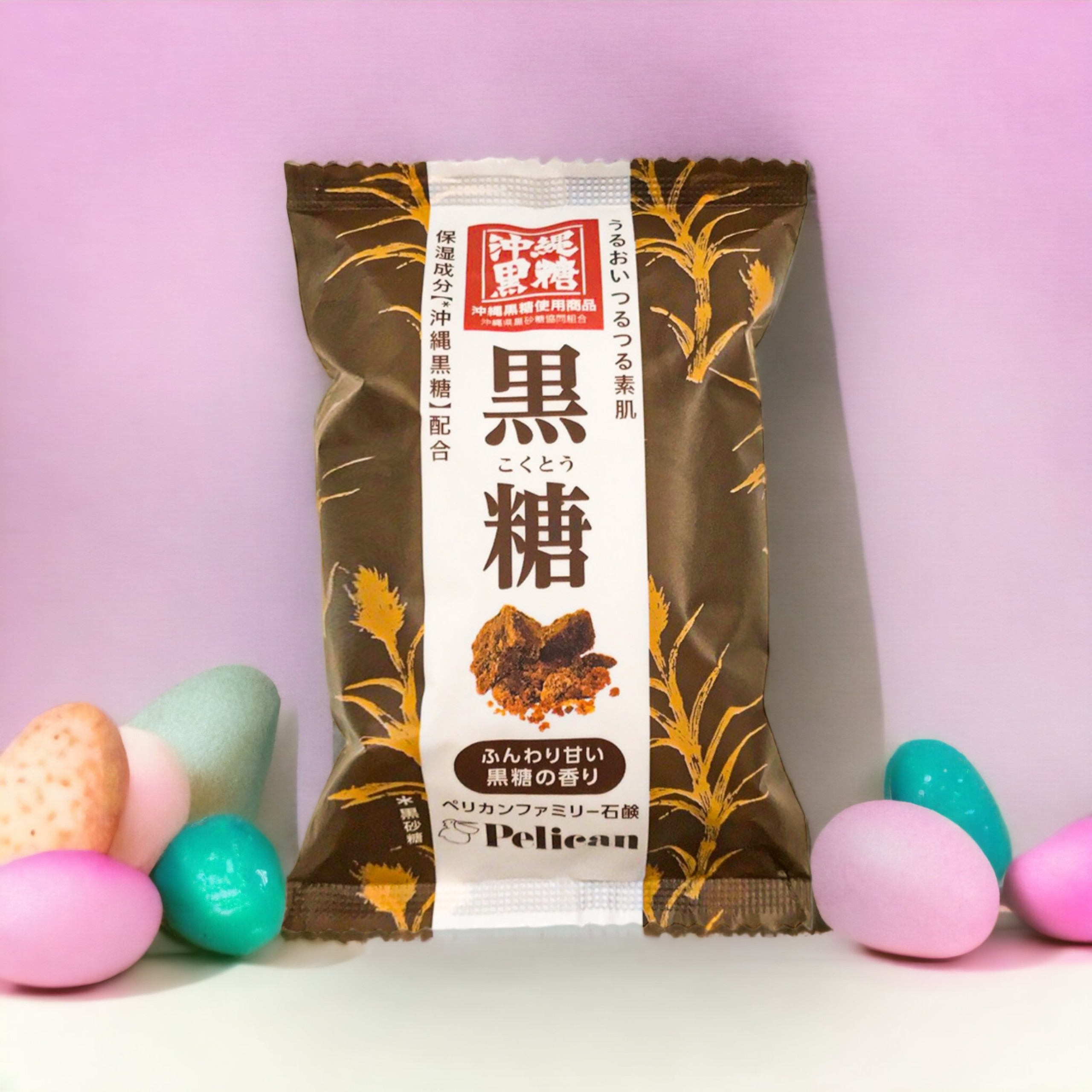 Xà Phòng Tắm Tẩy Tế Bào Chết Cấp Ẩm Và Mịn Da Chiết Xuất Từ Đường Nâu Pelican Brown Sugar Soap 80g (Combo 80g Và Set 24ml)