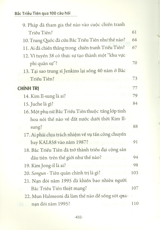 Bắc Triều Tiên Qua 100 Câu Hỏi (Sách Tham Khảo)