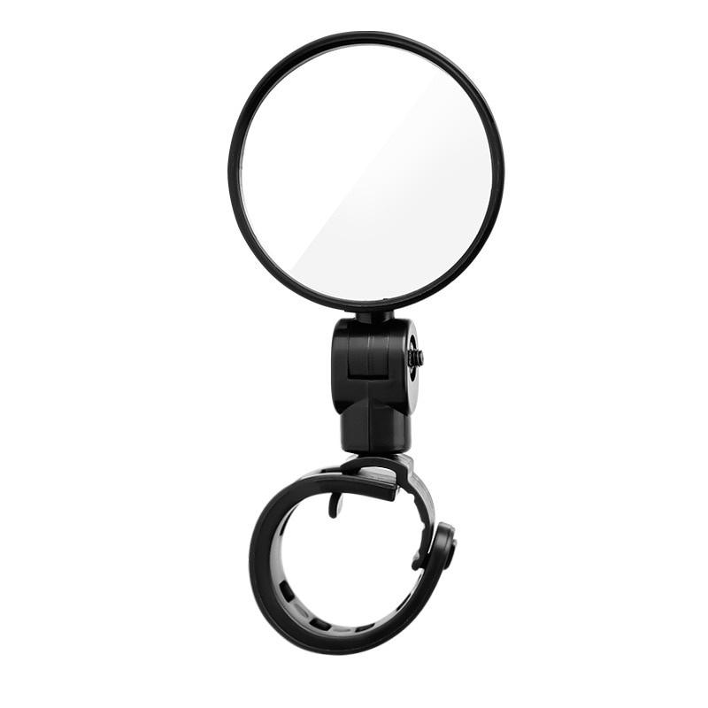 Bicycle Motorcycle Folding Rearview Mirror 360 Rotation Wide Angle Handlebar Mount Adjustable Bike Riding Back Convex Mirror