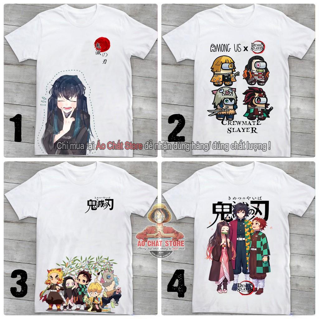 Áo thun Kimetsu no Yaiba siêu cute | Áo Tanjorou | Giyuu | Neko | Tokitou Muichirou đẹp KY24 | Áo Chất Store
