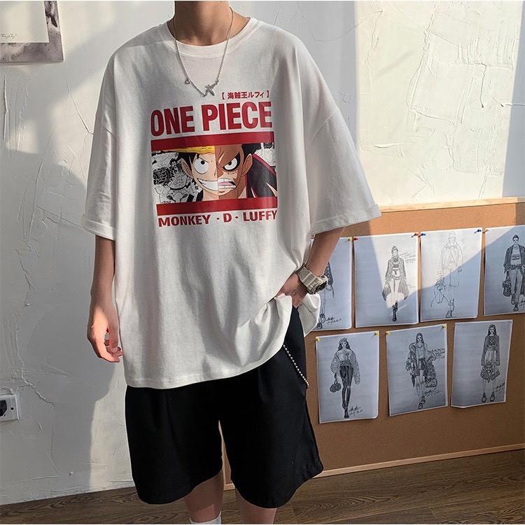 Áo thun form rộng Luffy