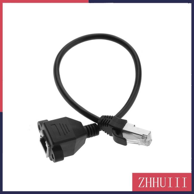 JT RJ45 Cable Male to Female Screw Panel Mount Ethernet LAN Network Extension Cable RJ45 Female to Male