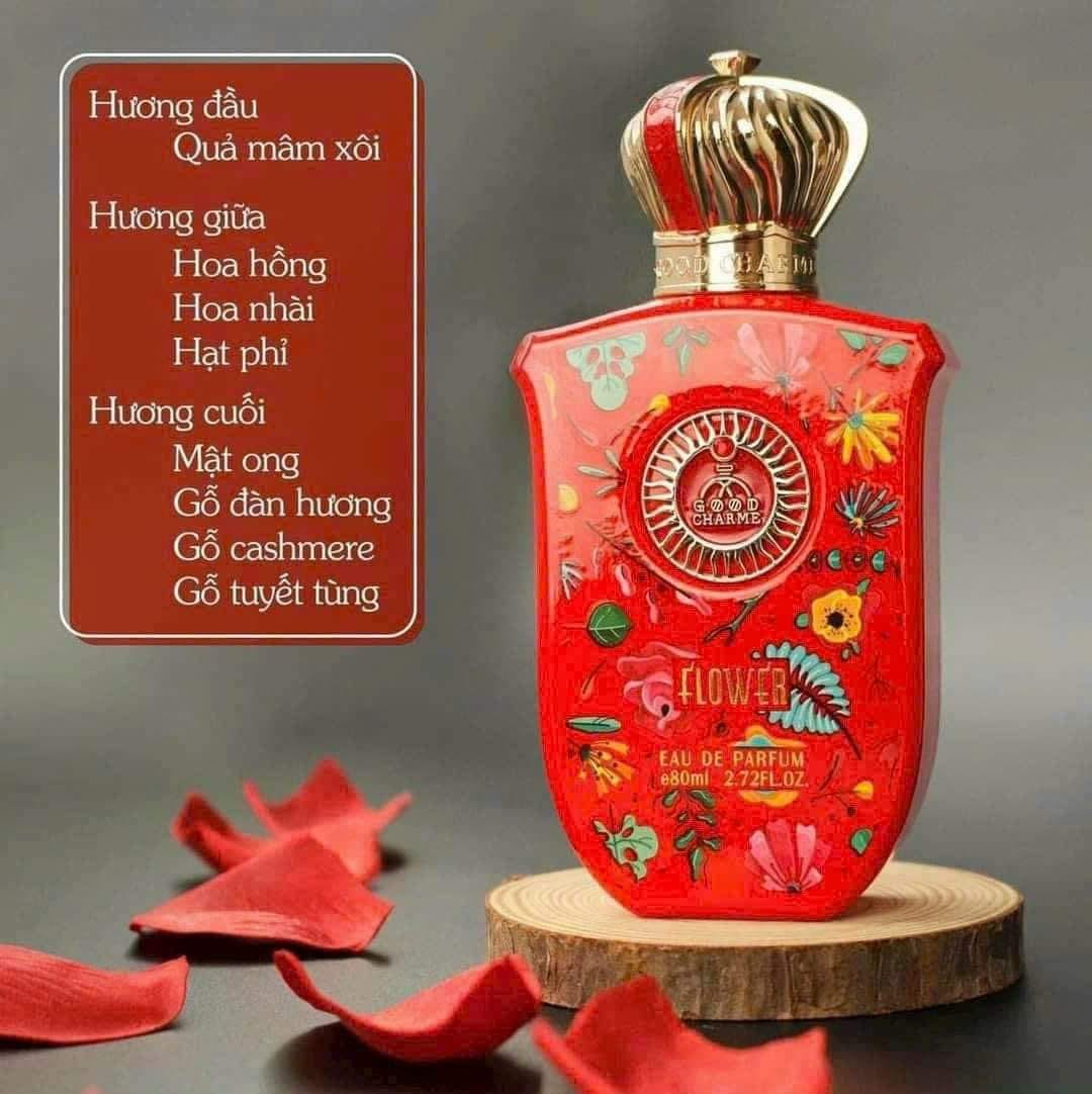 Nước Hoa Nữ Good Charme Flower Mùi Hương Nhẹ Nhàng, Sang Trọng Như Một Nàng Thơ Lưu Hương Ngào Ngạt Đến 12h - 80ml