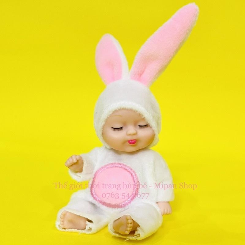 Búp bê sơ sinh em bé ngủ đông 11cm dễ thương đồ chơi cho bé, trang trí nhà cửa