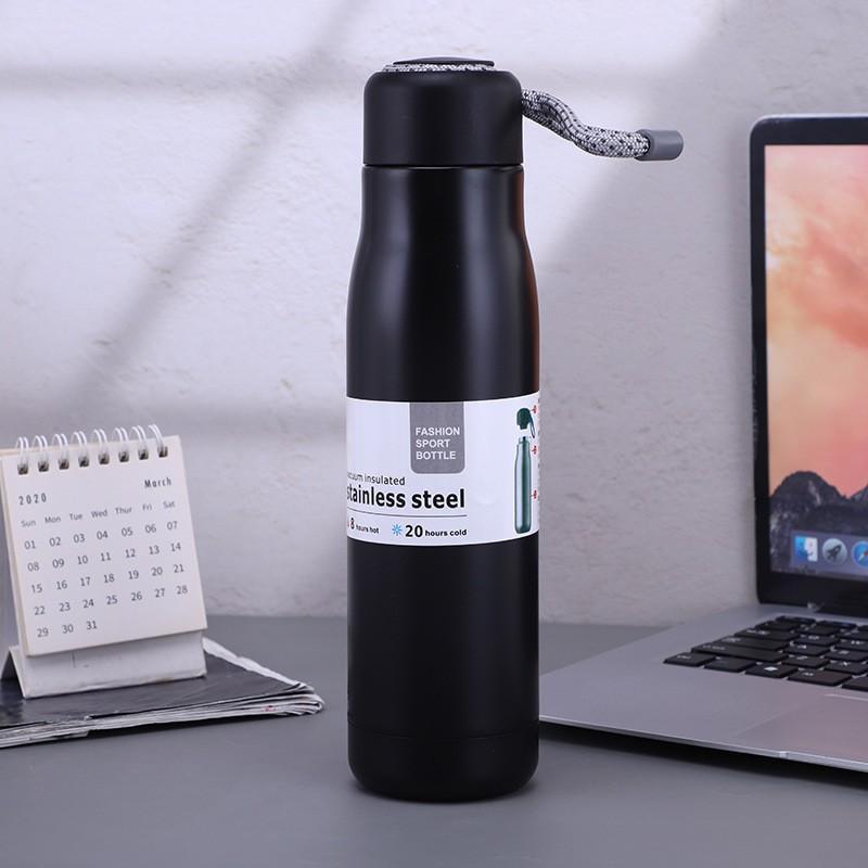 [GDSG233] Bình giữ nhiệt nóng lạnh 500ml, bình đựng nước inox 304, kèm quai xách tiện lợi