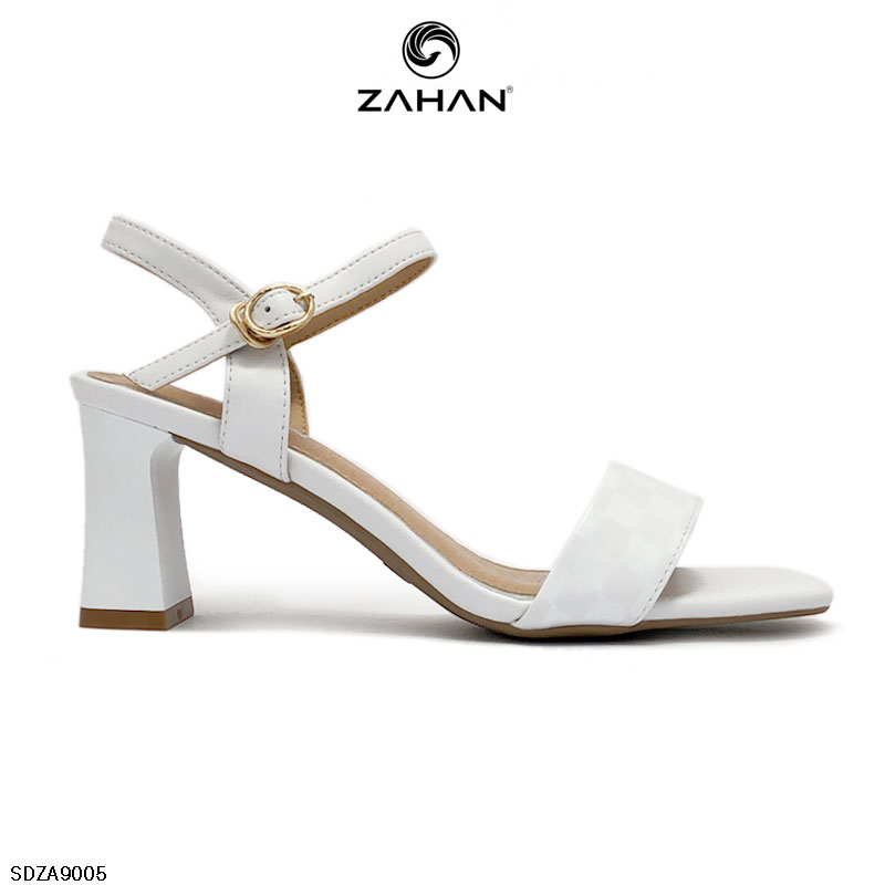 Sandal quai đơn, dập bóng, 6 cm SDZA9005