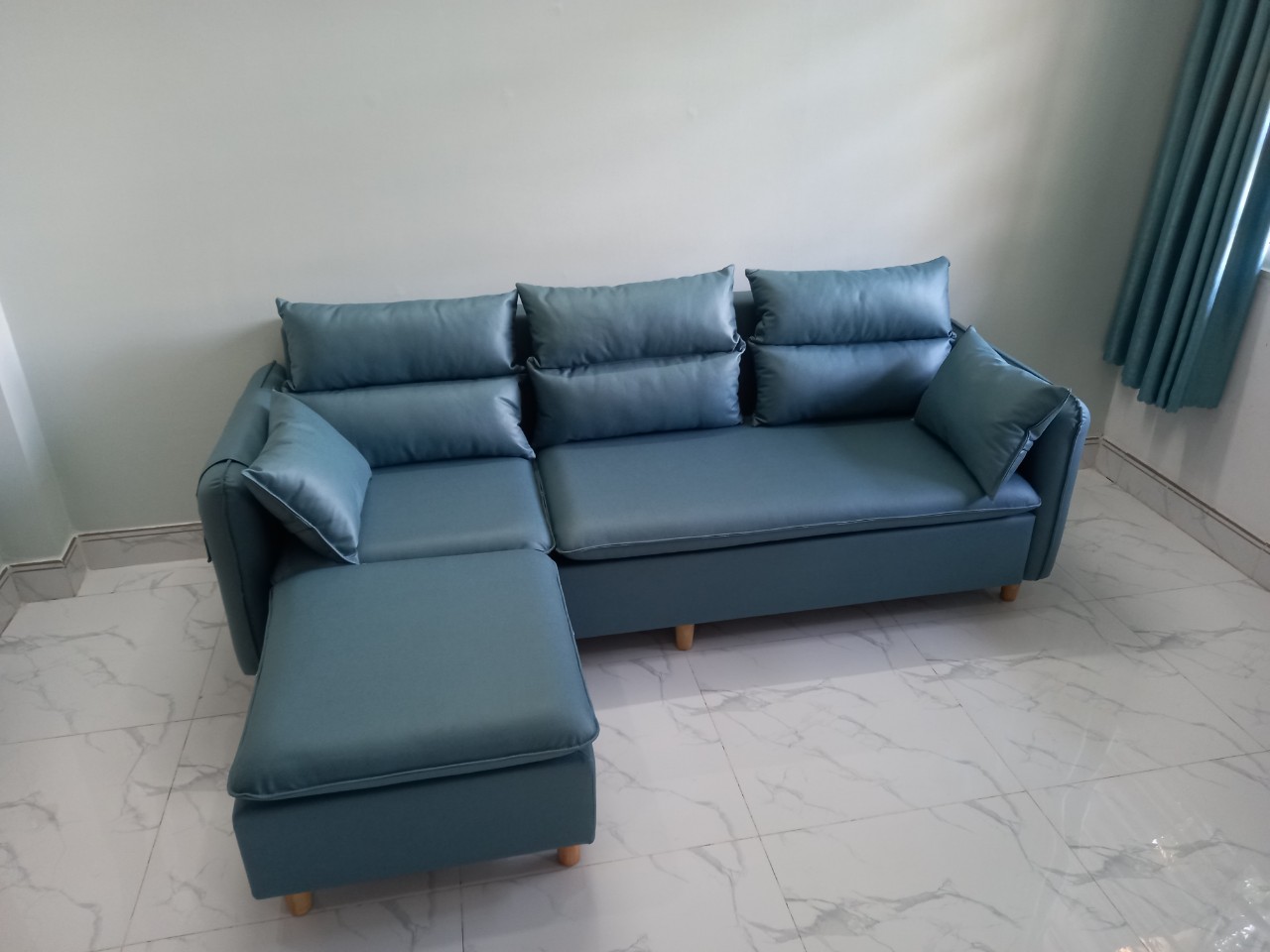 Hình ảnh Ghế sofa phòng khách juno Sofa Băng 2m1 kèm theo đôn