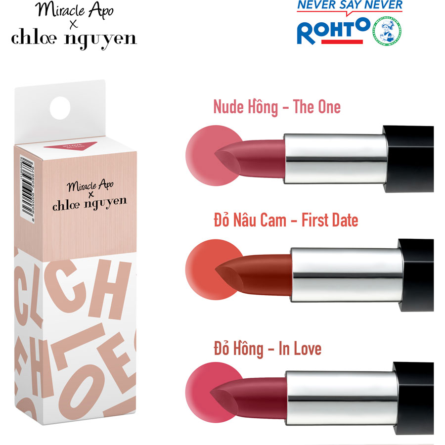 Son Thỏi Lì Miracle Apo x Chloe Nguyễn Holiday Collection Lipstick (4g)