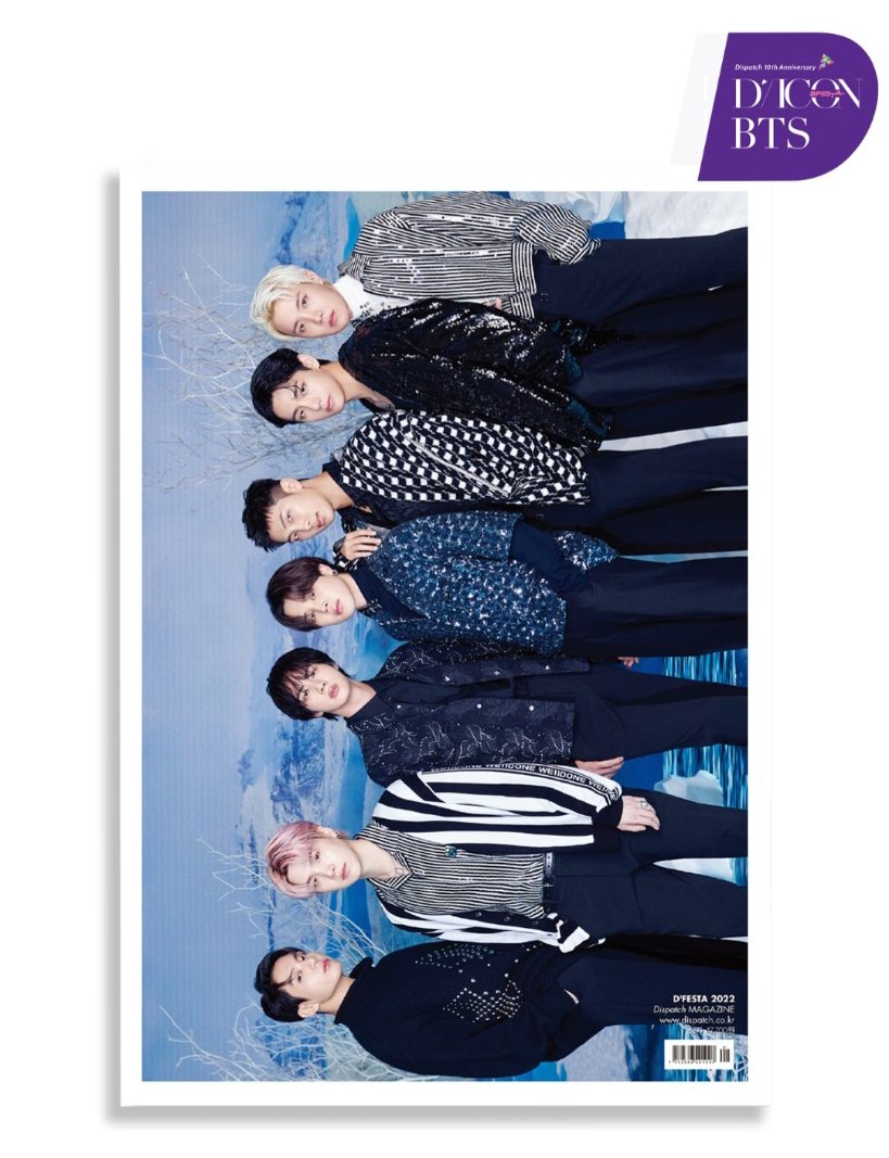 Photobook BTS - D'ICON D'FESTA (3D LENTICULAR) - Sách Ảnh BTS Bộ Lớn Bìa 3D - 7 Members Cover