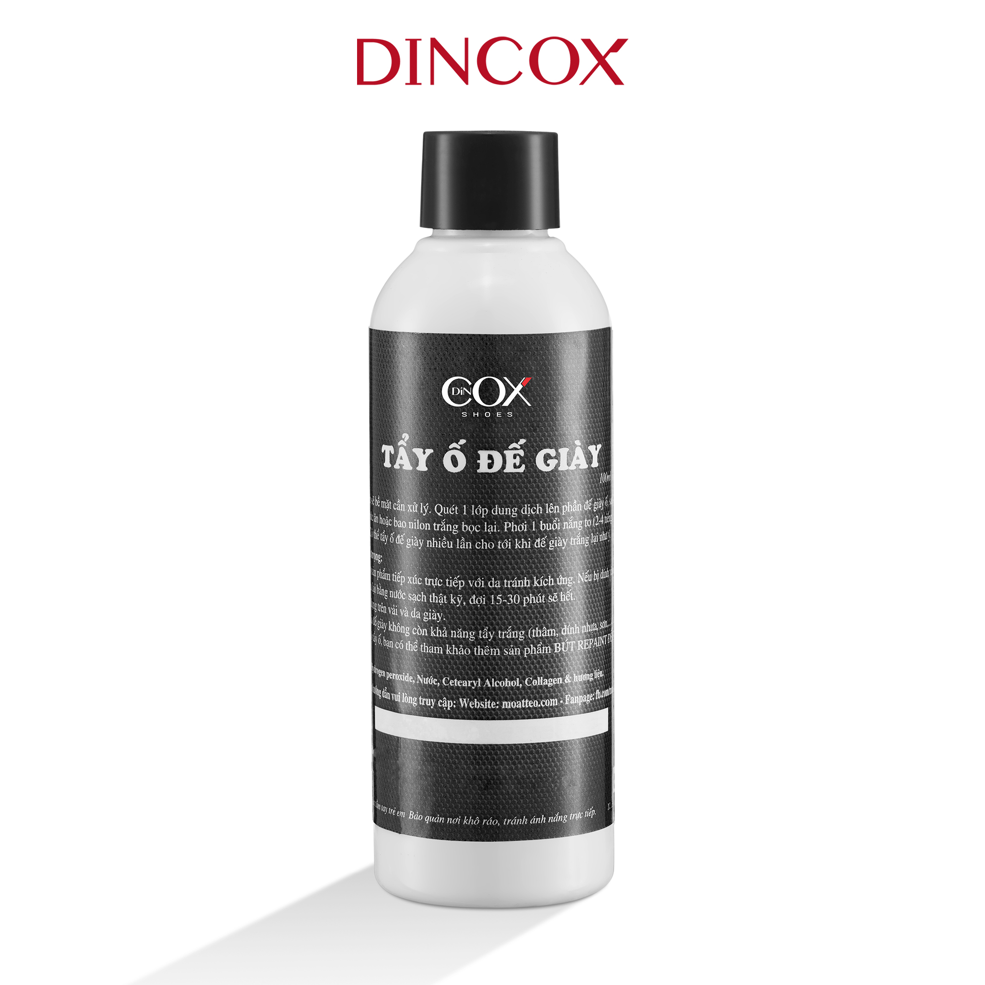 Gel Tẩy Ố Đế Giày Và Các Chi Tiết Cao Su Chuyên Dụng 100ml Dincox X Matteo Chính Hãng