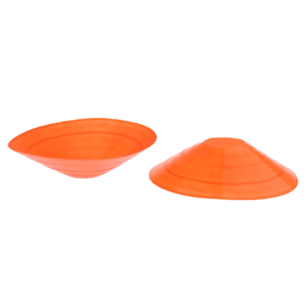 5 Pcs Soccer Mini Disc Cones Boundary Marker Skating Agility Training Aid Orange