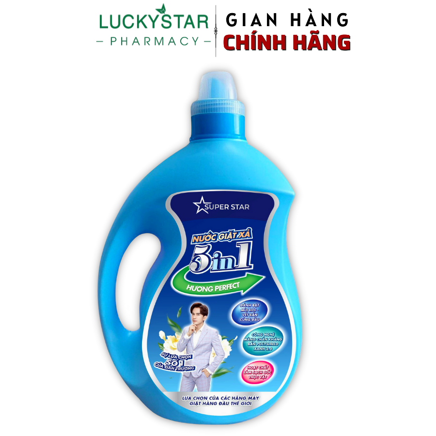 NƯỚC GIẶT XẢ CAO CẤP 5 IN 1 3.8KG - SUPER STAR