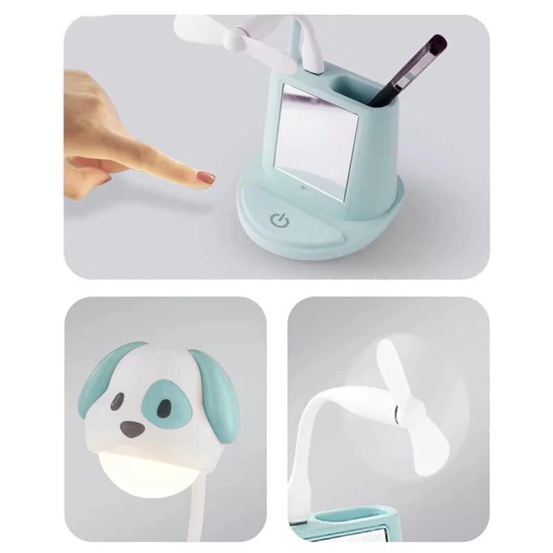 Đèn học chống cận hình thú 3in1 ngộ nghĩnh - Tặng 1 bóng cao su