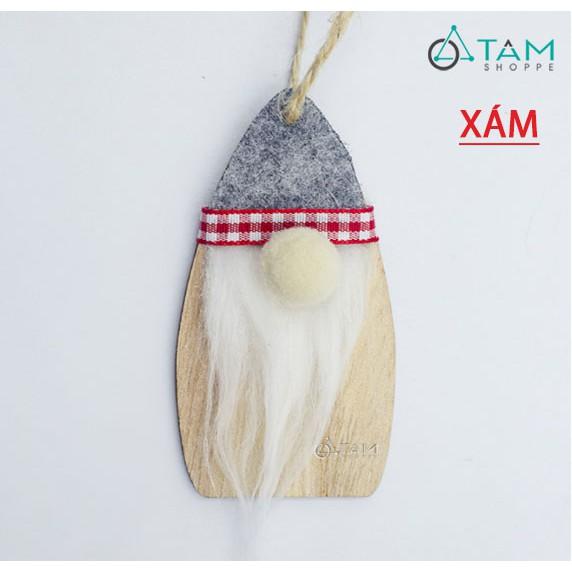 Combo 2 Phụ kiện treo Noel Ông già cánh buồm râu trắng X-PKTCT-35