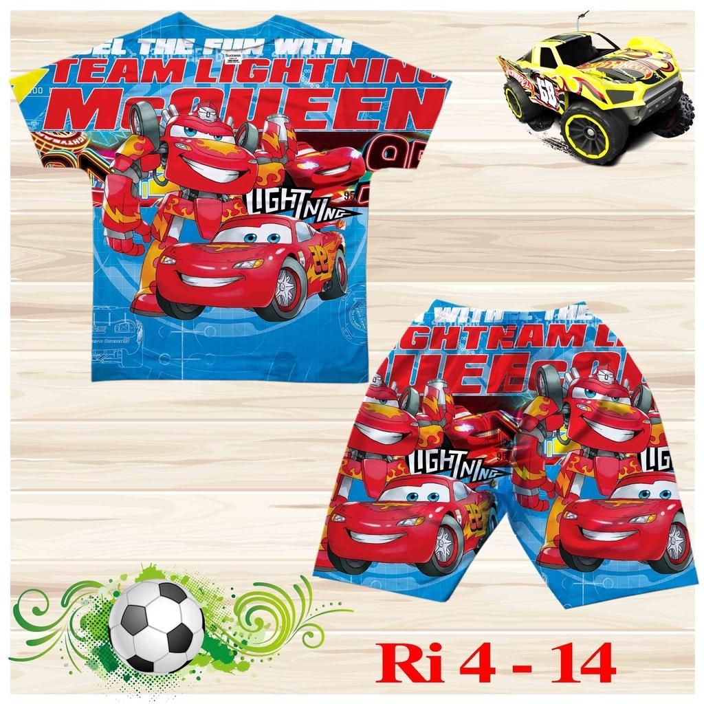 Đồ bộ bé trai, bộ ba lỗ cho bé trai hình Xe hơi size 18-36KG chất thun lạnh Thái mát